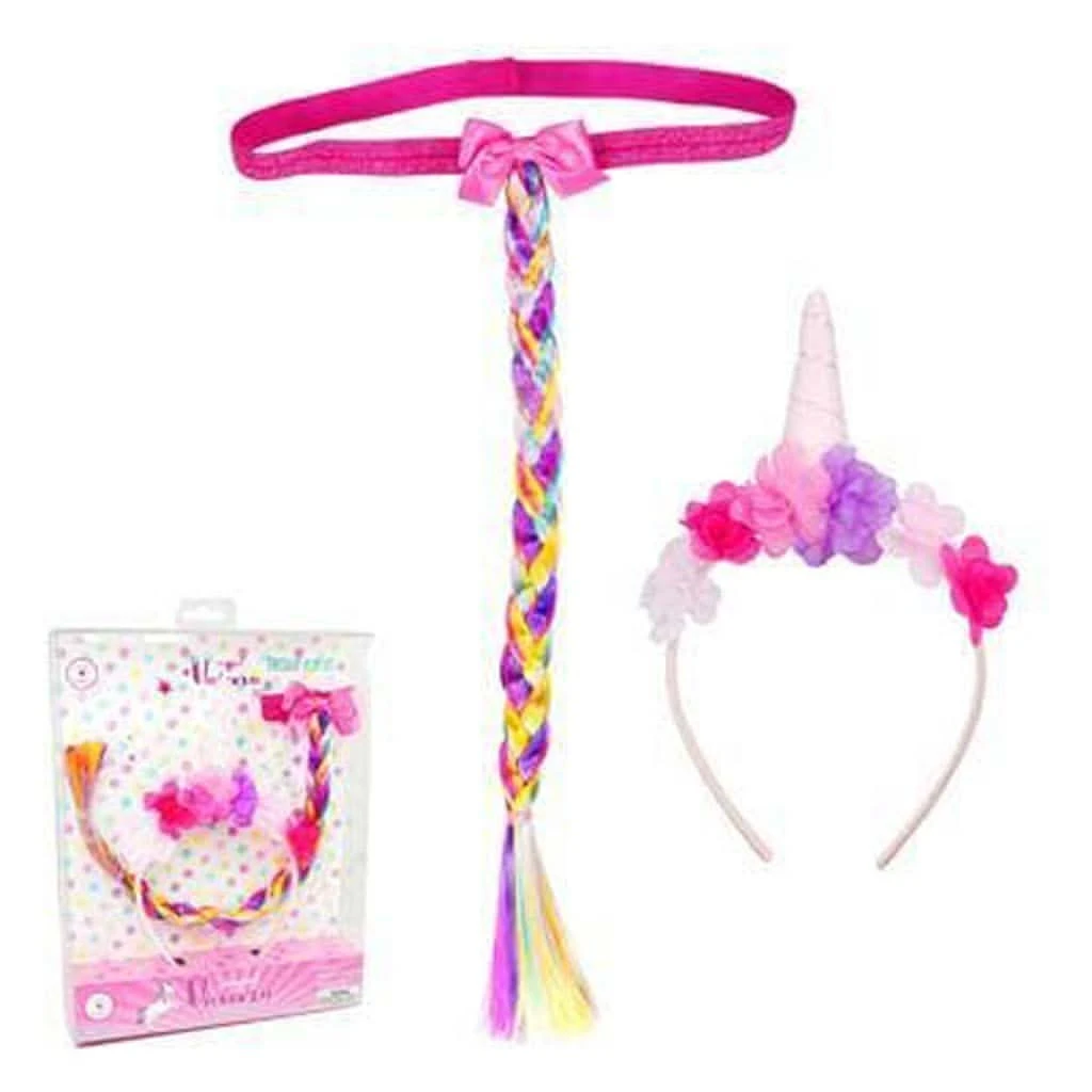 Pink Poppy Unicorn Headband & Tail Set 3 Pink Poppy Unicorn Headband & Tail Set