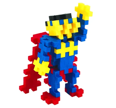 Plus-Plus Superhero Construction Building Mini Puzzle Blocks, 70 Pieces Tube 4 Plus-Plus Superhero Construction Building Mini Puzzle Blocks, 70 Pieces Tube - Image 2
