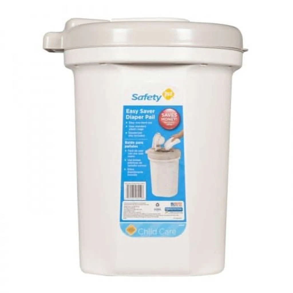 Safety 1st Easy Saver Diaper Pail, White 3 Safety 1st Easy Saver Diaper Pail, White