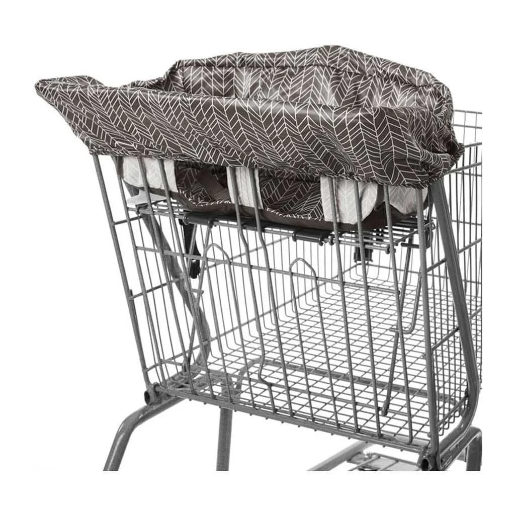 Skip Hop Shopping Cart And Highchair Cover, Grey Feather 5 Skip Hop Shopping Cart And Highchair Cover, Grey Feather - Image 3