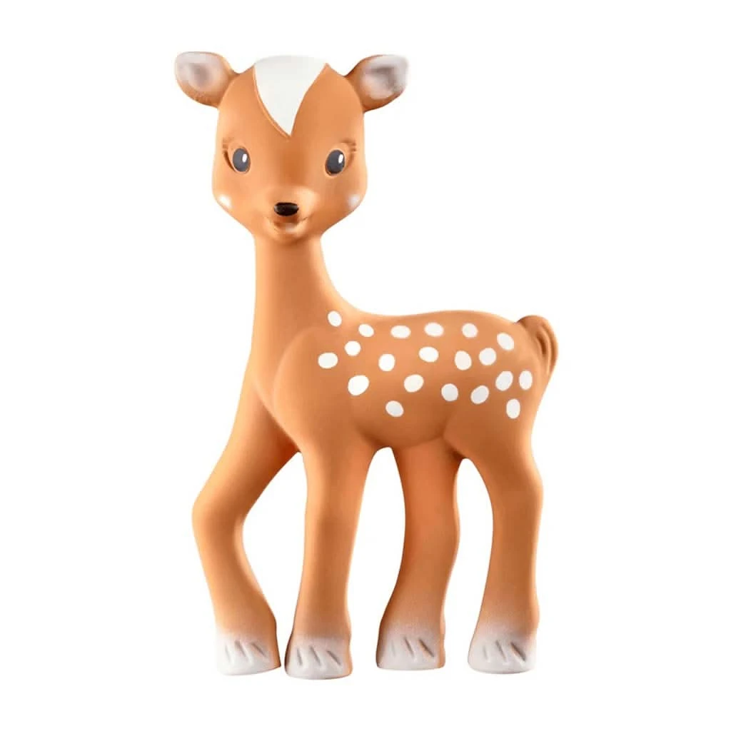 Sophie La Girafe Fanfan The Fawn Rubber Teether Toy Teether, Brown 3 Sophie La Girafe Fanfan The Fawn Rubber Teether Toy Teether, Brown