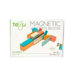 Tegu Magnetic Wooden Block Set, Sunset 14-42 Piece Sets -Baby Product Specialty Store tegu magnetic wooden block set sunset 14 42 piece setsteg14psns508tanb babyanb baby 894220