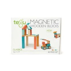 Tegu Magnetic Wooden Block Set, Sunset 14-42 Piece Sets -Baby Product Specialty Store tegu magnetic wooden block set sunset 14 42 piece setsteg24psns508tanb babyanb baby 547812