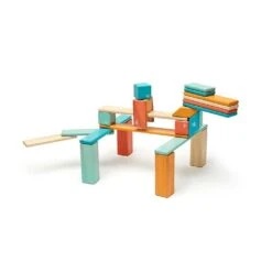 Tegu Magnetic Wooden Block Set, Sunset 14-42 Piece Sets -Baby Product Specialty Store tegu magnetic wooden block set sunset 14 42 piece setsteg24psns508tanb babyanb baby 983791