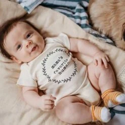 Tenth & Pine Mamas Favorite Human Organic Cotton Onesie -Baby Product Specialty Store tenth pine mamas favorite human organic cotton onesietpssomfh03anb babyanb baby 976318