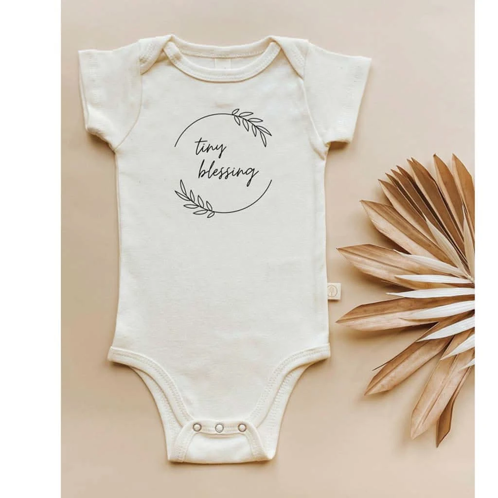 Tenth & Pine Tiny Blessing Organic Cotton Onesie 5 Tenth & Pine Tiny Blessing Organic Cotton Onesie - Image 3