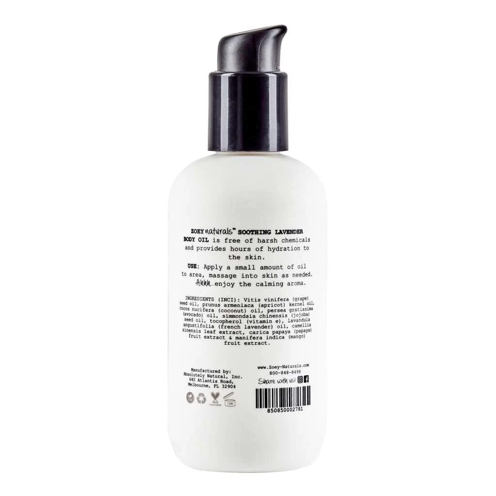Zoey Naturals Body Oil 4 Oz. Soothing Lavender 4 Zoey Naturals Body Oil 4 Oz. Soothing Lavender - Image 2